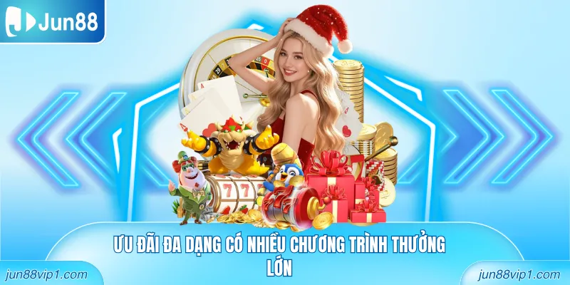 Ưu đãi đa dạng có nhiều chương trình thưởng lớn