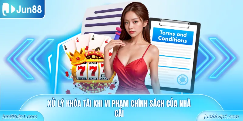 Xử lý khóa tài khi vi phạm chính sách của nhà cái